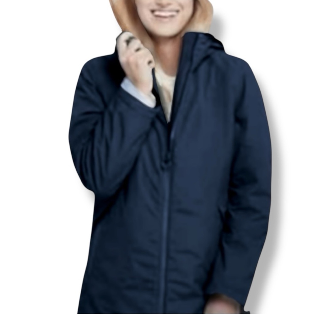 Lands' End Women's Navy Squall 3-in-1 Jacket | Multiple Sizes: XSP + Large | $60